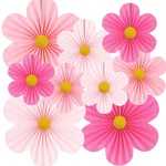 Pink Party Decorations Paper Flowers For Wall Classroom Fan... New. Price: $23.84.