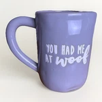 Mud Pie "you Had Me At Woof" Coffee Mug Dog Lover Grey Mottled Cup Paw Print Used. Price: $9.99.