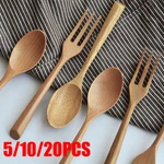 Creative Wooden Fork Spoon Tableware Travel Catering Kitchen Tools # New. Price: $11.77.