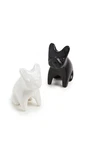 Jonathan Adler Women's French Bulldog Salt And Pepper Shakers One Size New. Price: $60.05.