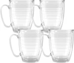 Tervis 16OZ Clear Insulated Collection - 4PK, Mug, Set OF4, New. Price: $40.10.