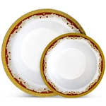 Laura Stein Designer Combo Packs, 64 Bowls (32 Sets), Burgundy & Gold New. Price: $65.11.