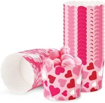 100PCS Valentine's Day Paper Baking Cups Red Pink White Heart Cupcake Wrappers.. New. Price: $32.29.