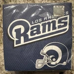 4X Packs Of 36 Nfl La Rams Napkins 1/2 - 144 Total New. Price: $19.95.