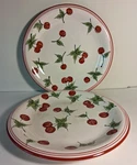 Target Cherry Jubilee Dinner Plates 10 1/2" Set Of Retired Used. Price: $28.00.