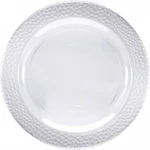 Sensations 10.25 Inch Clear Pebble Rim Plastic Dinner Plates Pack Tableware New. Price: $10.89.