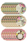 Talking Tables Pack Of 24 Alice Wonderland Themed Disposable Paper Plates ... New. Price: $15.16.