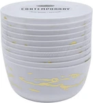 Lillian Collection Luxurious Marble Gold White Round Serving Bowl - 24 Oz. (s New. Price: $20.94.