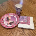 Vintage Barbie Another Birthday Still Doll Plates, Cups & Napkin For 8 - 1993 New. Price: $29.99.