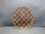 Laura Glass Crystal Dark Pink Embossed Flowers Dinner Plate 10 7/8" Unspecified. Price: $15.96.