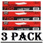 3 Pack Members Mark Heavy Duty Paper Food Trays, 2 Pounds (750 Count) New. Price: $115.72.