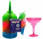 Party Essentials 12 Oz. Pc Plastic Margarita Glasses -assorted Neons Ct. New. Price: $23.99.