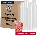Lilymicky 1000 Pack 7 Oz Clear Plastic Cups, Ounce Disposable Drinking Fo New. Price: $65.99.