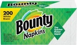 Bounty Paper Napkins, White, 1 Pack, 200 Sheets New. Price: $25.49.