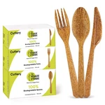100% Biodegradable Cutlery Made Of Vegetable Fibers, 300 Pcs 6.7 Long Hea... New. Price: $64.09.