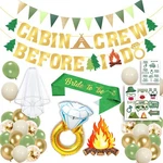 Camp Bachelorette Decorations Kit, Gold Green Party Supplies, Ba... New. Price: $16.98.