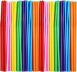 Alink 200 Pcs Flexible Plastic Drinking Count (pack Of 1), Rainbow New. Price: $14.52.