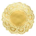 100PACK Gold Lace Paper Doilies 5" Round Tableware Disposable Foil New. Price: $12.12.
