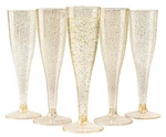 Matana 48 Glitter Gold Champagne Flutes Plastic Glasses 5OZ, Reusab... New. Price: $31.67.