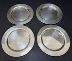 Vintage Wm Rogers Silver 6" Bread Dessert Plates Set Of 4 Monogram J Used. Price: $25.00.