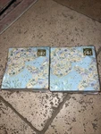 2-PACK Roberts & Reid Decorative Sea Star Shell Beverage Napkins 40 Count Blues New. Price: $10.00.
