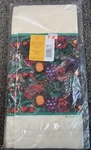 Vintage Hallmark Ambassador Paper Table Cover Cloth 54" X 102" Fruit Floral Nos New. Price: $10.00.
