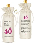 40TH Birthday Gifts Woman's, Year Old For Women Wine Bag,... New. Price: $11.42.