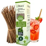 Coconut Leaf Straws 8 Inch 100 Pcs. Bamboo Look Ecofriendly Alterna New. Price: $20.37.