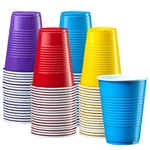 Comfy Package 9 Oz. - 50 Count Plastic Party Cups Disposable Assorted Colors New. Price: $13.99.