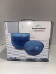 Benevolence Salad Blue Beaded Hobnail Design (i Have The Set Also) New. Price: $18.00.