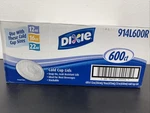 Dixie 914L600R Cold Lids 600CT Box Fits: 12,16 & 22OZ Cups New. Price: $11.99.