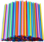 200 Pcs Colorful Plastic Long Disposable Drinking Straws. (0.23''DIAMETER And 10 New. Price: $16.35.