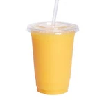 Comfy Package Oz. - 100 Sets Clear Plastic Cups With Flat Lids New. Price: $30.39.