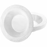 Lillian Tablesettings Pebbled Oval Bowl Pearl 15 Oz For Parties - 10 Count New. Price: $15.73.