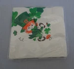 Vintage Napkins St Patricks Day Leprechaun Clover Hallmark Beverage Cocktail Nos New. Price: $13.89.