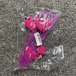 10 Party Table Luau Decor Pink Flamingo Straws Plastic Bendable New. Price: $6.95.