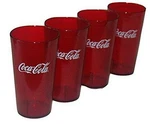 Coca Cola Classic Ruby Red Acrylic Tumblers Set Of 4 16 Ounces Bpa Free New. Price: $25.89.
