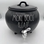Rae Dunn More Boos Please Halloween Black Cauldron Ceramic Drink Dispenser-nwob New. Price: $30.00.
