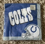 Designware Nfl Football Indianapolis Colts Napkins 16 - Ply 12 7/8" X New. Price: $9.95.
