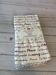 8 Envogue Napkins Set Christmas Holidays 20X20 Red Off-white Peace Cotton Unique New. Price: $29.00.