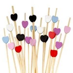 Bamboomn Color Heart Cocktail Fruit Sandwich Picks Skewers, Various Sizes. Price: $12.95.