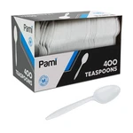 Pami 400-PACK Medium Weight Disposable Plastic Teaspoons, Bulk Utensils White New. Price: $19.73.