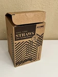Agave 500 Pack Biodegradable 21CM Cocktail Straws Made From Fibers Open. Price: $18.00.