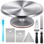 Cake Decorating Kit 12 Turntable Offset Spatula Frosting Smoother Kootek New. Price: $59.99.