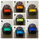 Mini Helmet Visors (hard Style) Riddell Compatible With Clips Included New. Price: $10.00.