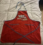 Vintage 80 Hawaiian Advertising Apron Punchy Quick Pitcher Rare Red Used. Price: $25.99.