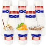 50PCS Patriotic Plastic Cups 16OZ 250TH Anniversary Disposable Drinking 4TH New. Price: $32.99.