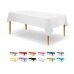 White Disposable Plastic For Rectangle Tables (12 Pack) Cloths New. Price: $24.71.