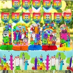 Number Blocks Decoration Balloon Party Banner Table Cover Plate Cups Supplies New. Price: $10.99.