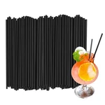 500PCS Black Disposable Straws 8.27 Straight Flat STRAW,0.16' Diameter, Fo... New. Price: $25.96.